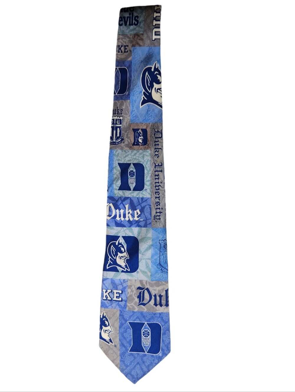 Duke University 100% Silk Neck Tie Eagles Wings Brand